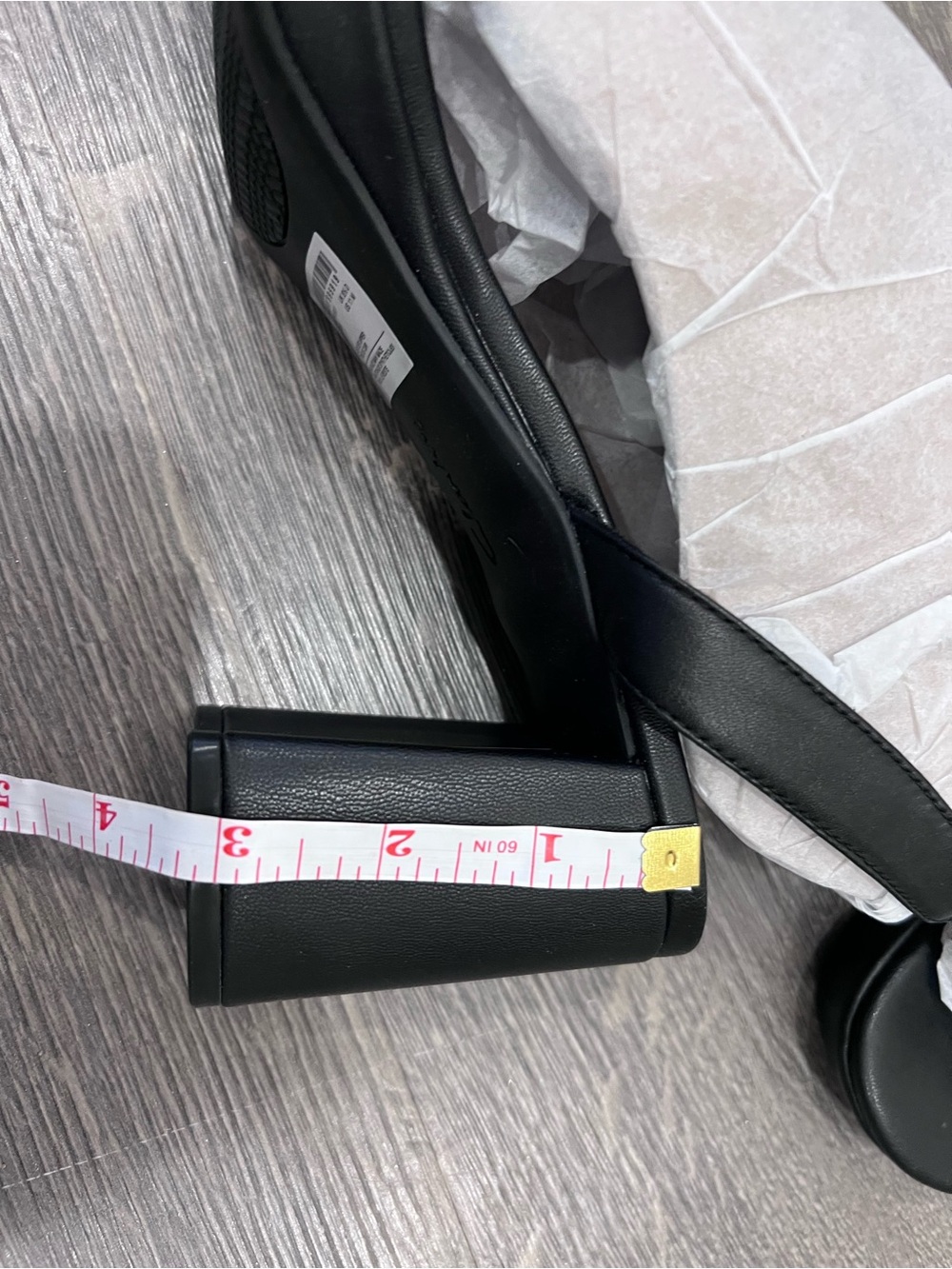 Clarks Collection Ambyrlyn Bay Black Leather Block Heel Sandals Women's Size 11 - Picture 8 of 10